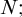 upper N semicolon