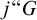 j quotation mark upper G