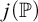 j left parenthesis double struck upper P right parenthesis