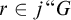 r element of j quotation mark upper G
