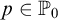p element of upper P 0