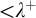 less than lamda Superscript plus