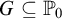 upper G subset of or equal to upper P 0