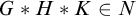 upper G asterisk upper H asterisk upper K element of upper N