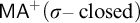 upper M upper A Superscript plus Baseline left parenthesis sigma minus c l o s e d right parenthesis