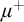 mu Superscript plus