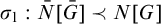 sigma 1 colon upper N overbar upper G overbar precedes upper N upper G