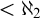 less than normal first transfinite cardinal 2