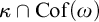 kappa intersection upper C o f left parenthesis omega right parenthesis