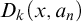 upper D Subscript k Baseline left parenthesis x comma a Subscript n Baseline right parenthesis