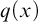 q left parenthesis x right parenthesis