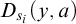 upper D Subscript s Sub Subscript i Baseline left parenthesis y comma a right parenthesis