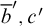 b overbar prime comma c prime