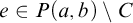 e element of upper P left parenthesis a comma b right parenthesis divided by upper C