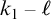 k 1 minus script l