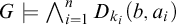 upper G models backslash leftwedge Underscript i equals 1 Overscript n Endscripts upper D Subscript k Sub Subscript i Baseline left parenthesis b comma a Subscript i Baseline right parenthesis