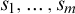 s 1 comma midline horizontal ellipsis comma s Subscript m Baseline
