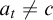 a Subscript t Baseline not equals c