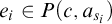 e Subscript i Baseline element of upper P left parenthesis c comma a Subscript s Sub Subscript i Subscript Baseline right parenthesis