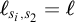script l Subscript s Sub Subscript i Subscript comma s 2 Baseline equals script l