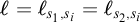 script l equals script l Subscript s 1 comma s Sub Subscript i Subscript Baseline equals script l Subscript s 2 comma s Sub Subscript i Subscript