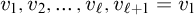 v 1 comma v 2 comma midline horizontal ellipsis comma v Subscript script l Baseline comma v Subscript script l plus 1 Baseline equals v 1