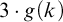 3 dot g left parenthesis k right parenthesis