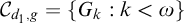 upper C Subscript d 1 comma g Baseline equals StartSet upper G Subscript k Baseline colon k less than omega EndSet