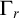 upper Gamma Subscript r