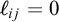 script l Subscript i j Baseline equals 0