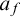 a Subscript f