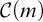script upper C left parenthesis m right parenthesis