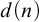 d left parenthesis n right parenthesis