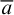 a overbar