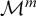 upper M Superscript m