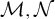 script upper M comma script upper N
