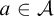 a element of script upper A