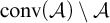 backslash operatorname c o n v left parenthesis script upper A right parenthesis divided by script upper A