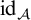 backslash operatorname i d Subscript script upper A