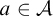 a element of script upper A