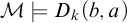 script upper M models upper D Subscript k Baseline left parenthesis b comma a right parenthesis