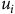u Subscript i