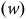 left parenthesis w right parenthesis
