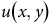 u left parenthesis x comma y right parenthesis