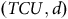 left parenthesis upper T upper C upper U comma d right parenthesis