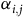 alpha Subscript i comma j