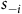 s Subscript negative i