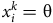 x Subscript i Superscript k Baseline equals theta
