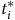 t Subscript i Superscript asterisk