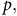 p comma